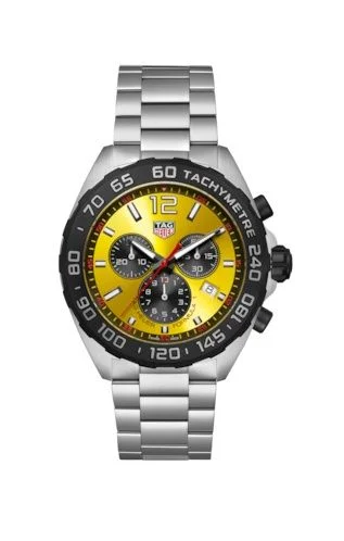 Formula 1 Quartz Chronograph Stainless Steel / Yellow / Bracelet