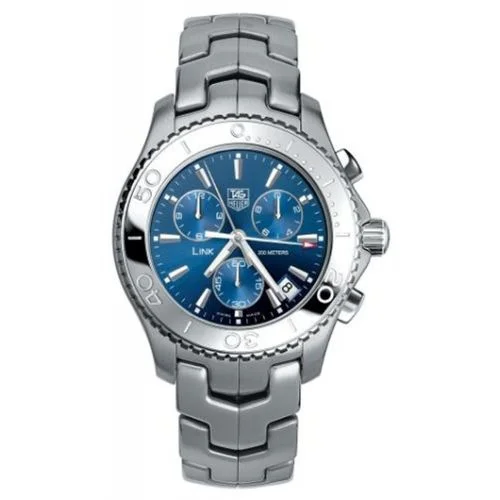 Link Quartz Chronograph 1/10th Stainless Steel / Blue