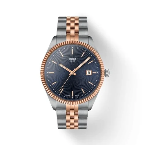 Ballade 40 Stainless Steel - Rose Gold / Blue / Bracelet