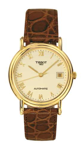 Carson Automatic 35.5 Yellow Gold / Champagne / Strap