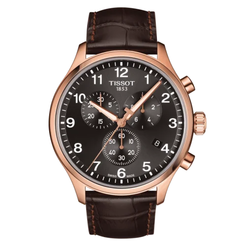 Chrono XL Classic Rose Gold PVD / Black / Strap