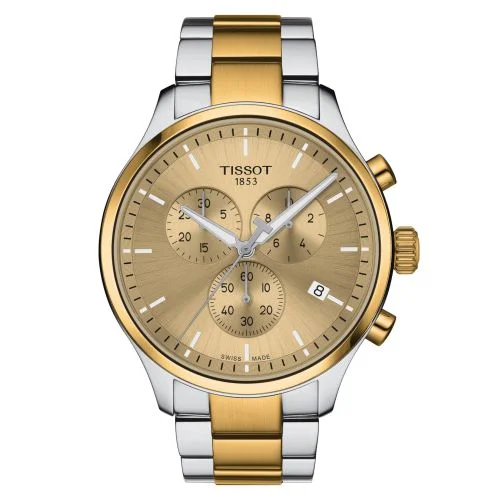 Chrono XL Classic Stainless Steel - Yellow Gold / Champagne / Bracelet