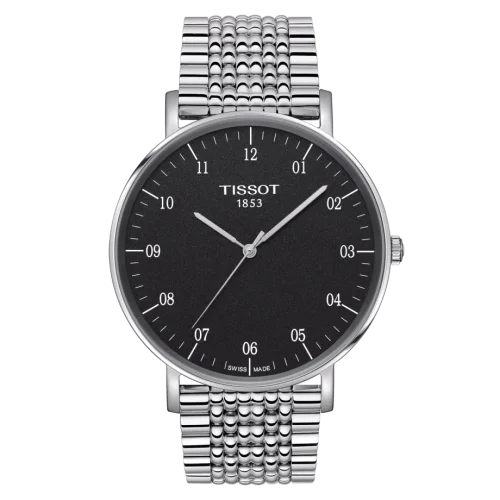 Everytime Large Stainless Steel / Black / Bracelet