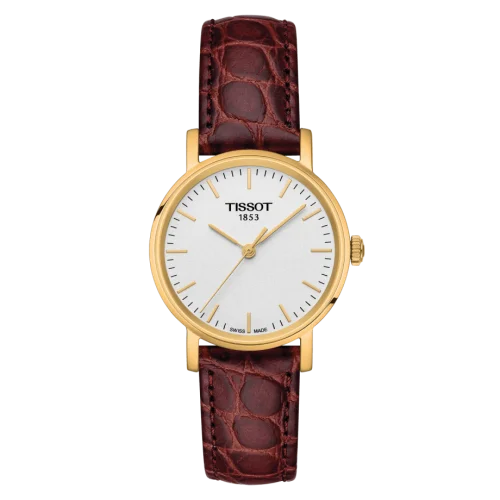 Everytime Small Yellow Gold PVD / Silver / Strap