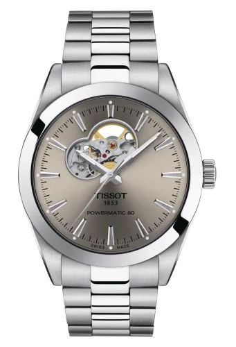 Gentleman Powermatic Open Heart Stainless Steel / Grey / Bracelet