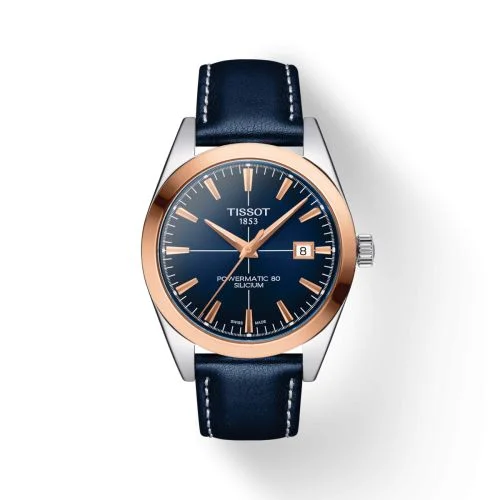 Gentleman Powermatic Stainless Steel - Red Gold / Brown / Strap