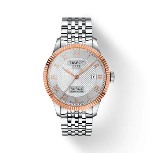 Le Locle 39 COSC Stainless Steel - Rose Gold / Silver / Bracelet