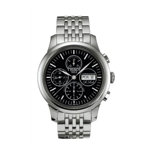 Le Locle Chronograph 42.3 Stainless Steel / Black / Bracelet