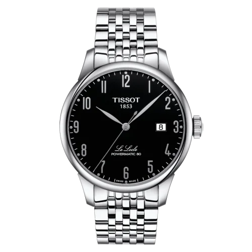 Le Locle Powermatic 80 39.3 Stainless Steel / Black / Bracelet