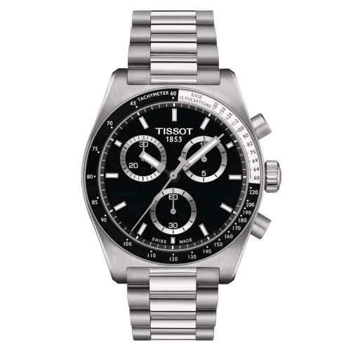 PR516 Chronograph Quartz Stainless Steel / Black / Bracelet