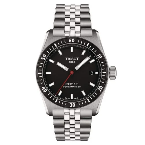 PR516 Powermatic 80 Stainless Steel / Black / Bracelet