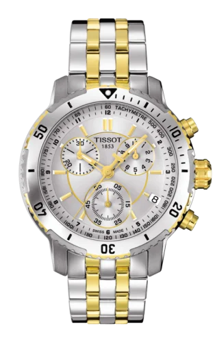 PRS 200 Quartz Chronograph Two Tone Silver