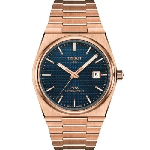 PRX Powermatic 80 Rose Gold / Blue
