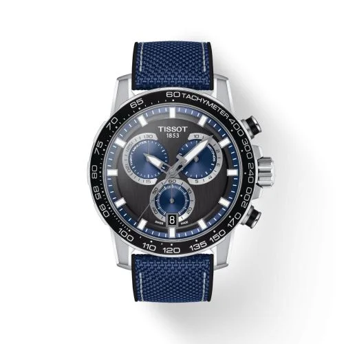 Supersport Chrono Stainless Steel / Black - Blue