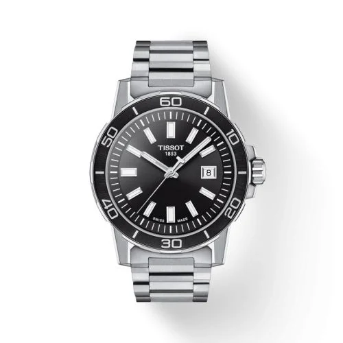 Supersport Stainless Steel / Black / Bracelet