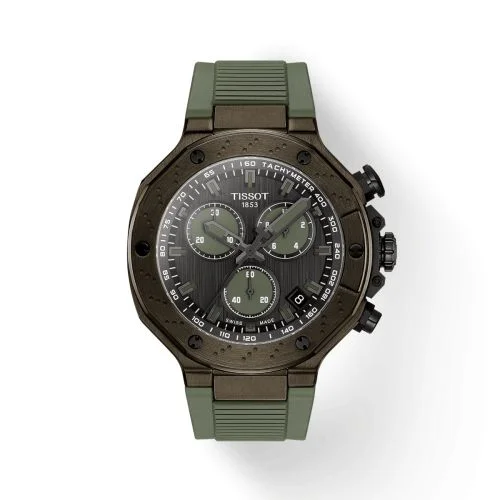 T-Race Chronograph Green PVD / Grey / Rubber