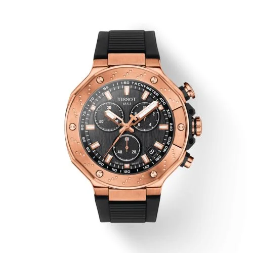 T-Race Chronograph Rose Gold / Black / Rubber