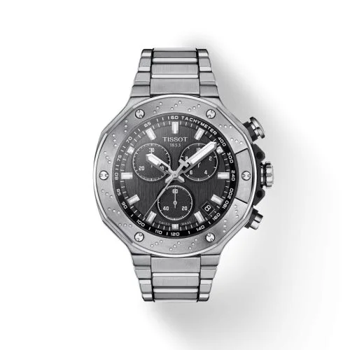 T-Race Chronograph Stainless Steel / Black / Bracelet