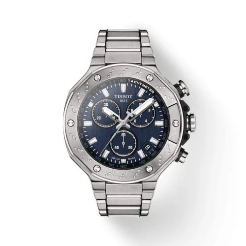 T-Race Chronograph Stainless Steel / Blue / Bracelet