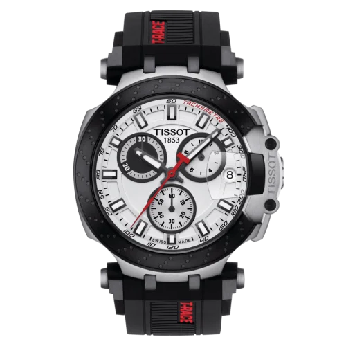 T-Race Chronograph Stainless Steel / White