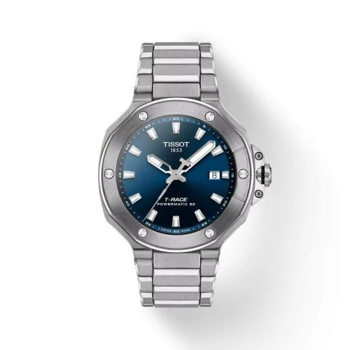 T-Race Powermatic 80 Stainless Steel / Blue / Bracelet