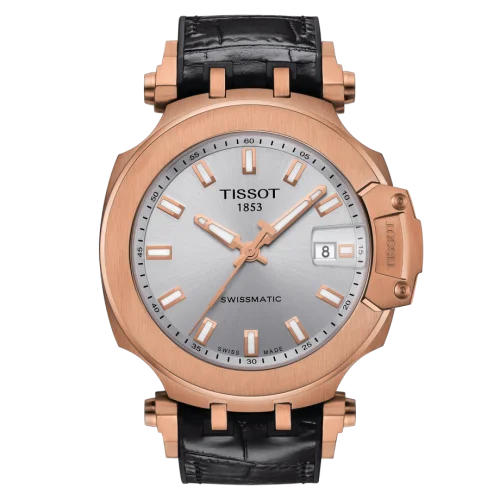 T-Race Swissmatic 45 Rose Gold PVD / Silver