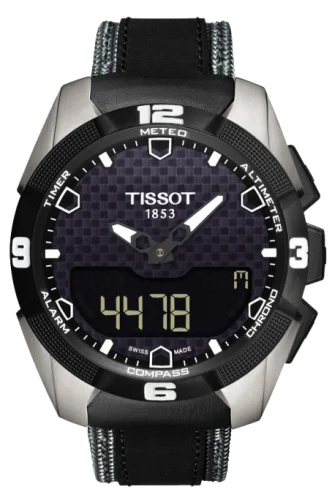 T-Touch Expert Solar Ti/ Leather Grey