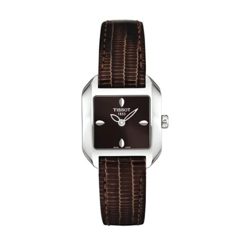 T-Wave Square Quartz 23.6 Stainless Steel / Black / Strap