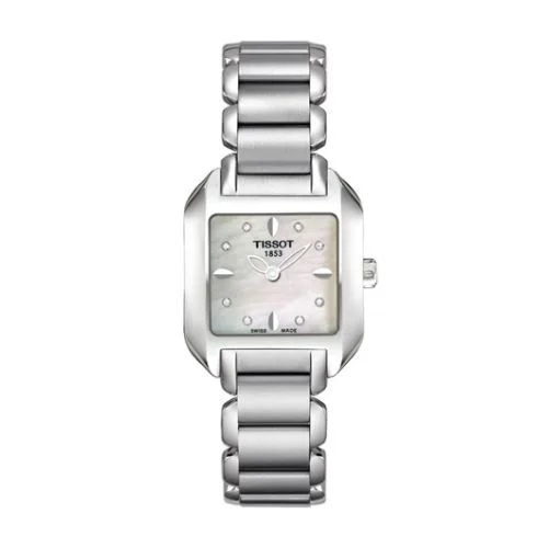 T-Wave Square Quartz 23.6 Stainless Steel / MOP / Bracelet