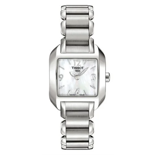 T-Wave Square Quartz 23.6 Stainless Steel / MOP / Bracelet