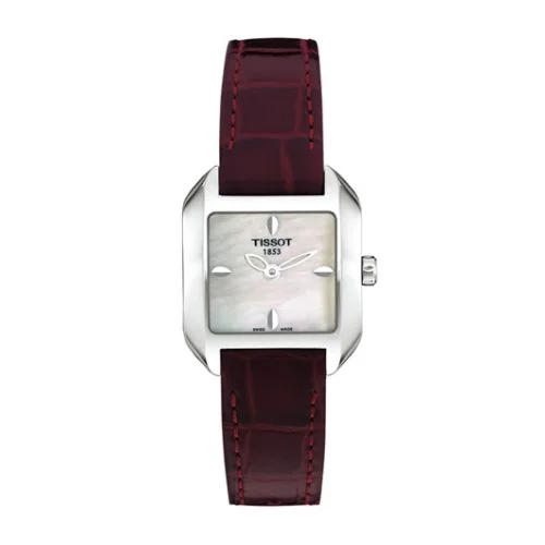 T-Wave Square Quartz 23.6 Stainless Steel / MOP / Strap