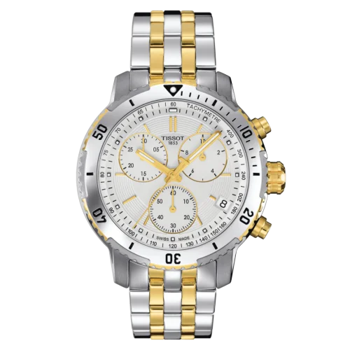 Tissot PRS 200 Stainless Steel - Yellow Gold / Silver / Bracelet