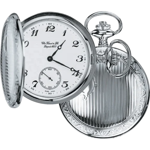 Tissot Savonnette Mechanical Stainless Steel / White
