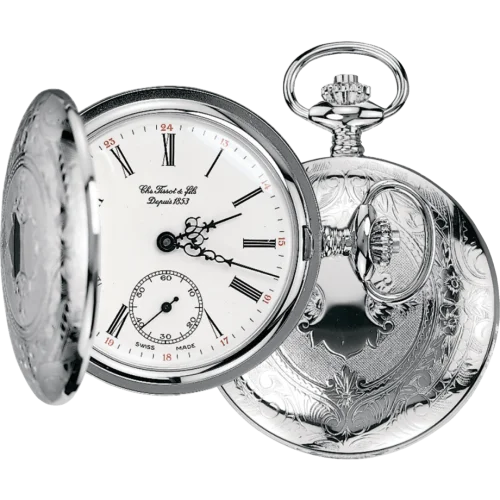 Tissot Savonnette Mechanical Stainless Steel / White