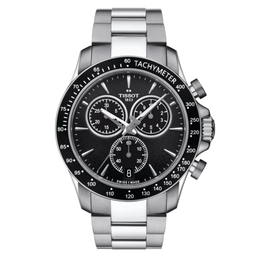 V8 Quartz Chronograph Stainless Steel / Black / Bracelet