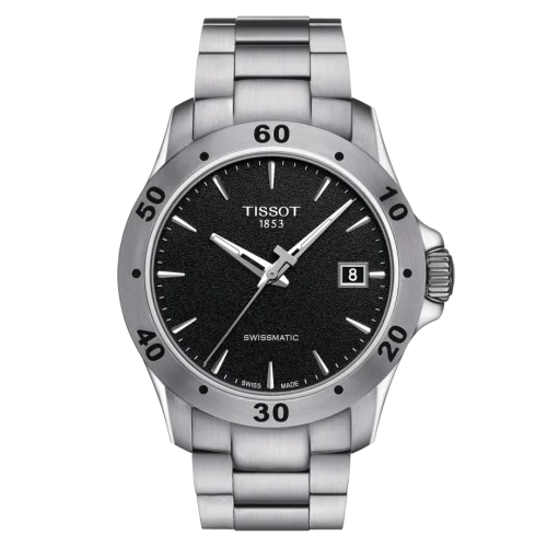 V8 Swissmatic 42.5 Stainless Steel / Black / Bracelet