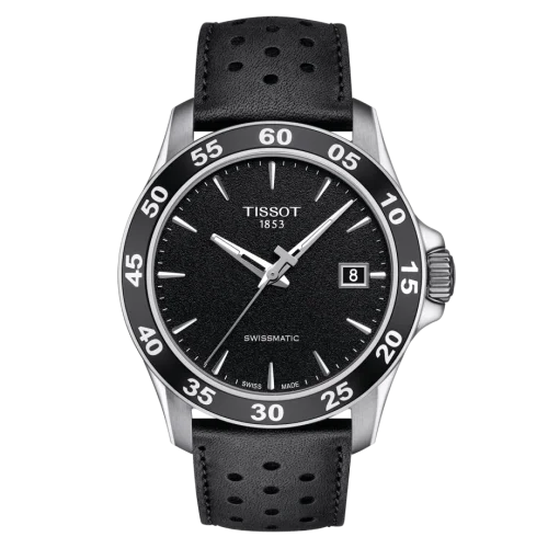 V8 Swissmatic 42.5 Stainless Steel / Black / Strap