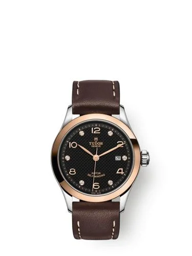 1926 28 Stainless Steel / Rose Gold / Black - Diamond / Strap