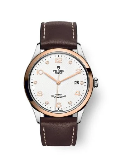 1926 39 Stainless Steel / Rose Gold / White - Diamond / Strap