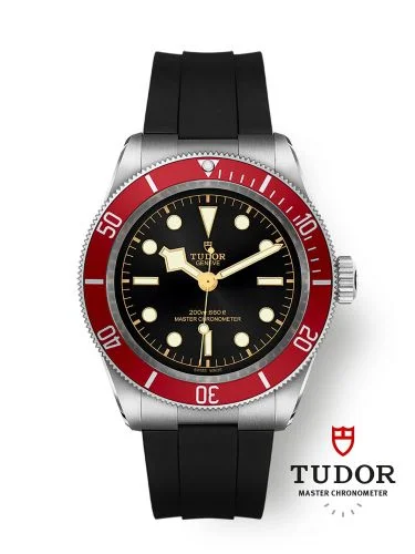 Black Bay Master Chronometer Stainless Steel - Burgundy / Black / Rubber