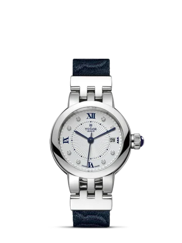 Clair de Rose 26 Stainless Steel / Silver-Diamond / Fabric