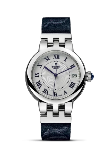 Clair de Rose 34 Stainless Steel / Silver-Roman/ Fabric