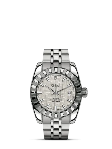 Classic 28 Stainless Steel / Fluted / Silver / Bracelet