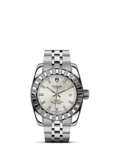 Classic 28 Stainless Steel / Fluted / Silver / Bracelet