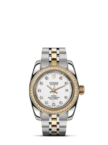 Classic 28 Stainless Steel / Yellow Gold / Diamond / White-Diamond / Bracelet