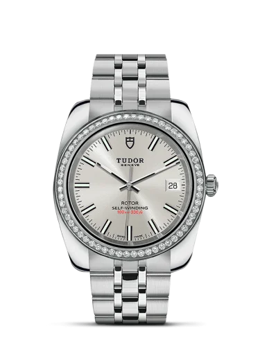 Classic 38 Stainless Steel / Diamond / Silver / Bracelet