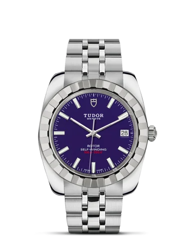 Classic 38 Stainless Steel / Fluted / Blue / Bracelet