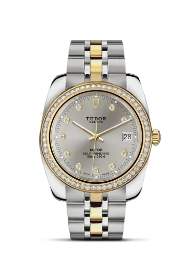 Classic 38 Stainless Steel / Yellow Gold / Diamond / Silver-Diamond / Bracelet