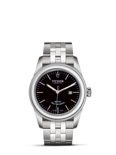 Glamour Date 31 Stainless Steel / Black / Bracelet