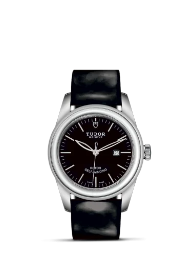 Glamour Date 31 Stainless Steel / Black / Strap